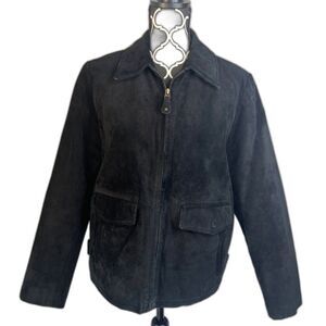 JLC Adventures On The Wing American Classics Black Leather Moto Jacket Medium